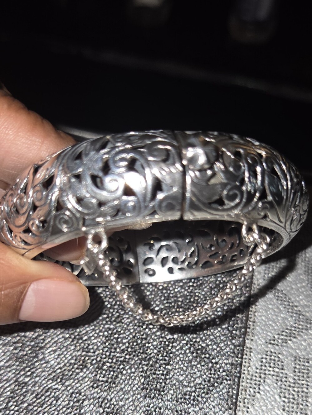 Silpada "Forever Stunning" Sterling Silver Filigree Bangle B1829 Bracelet $359